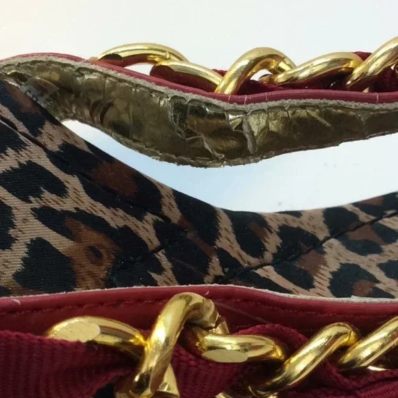 Delicious Red, Gold& Leopard Sandals with Red Sole - Picture 16 of 16